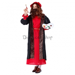 Disfraces Traje de Pintor al Óleo de Picasso de Halloween para Hombre