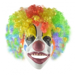 Máscara de Payaso de Peluca Colorida de Decoraciones de Halloween