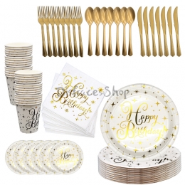 Bronce Dorado Rosa de Juego de Vajilla