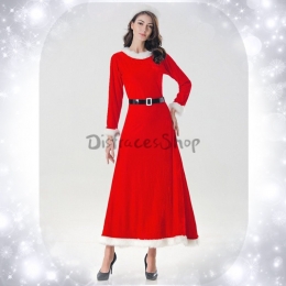 Disfraz Santa Claus Navidad de Manga Larga Traje