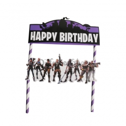 Etiqueta de Impresión Fortnite Cumpleaños Decoración