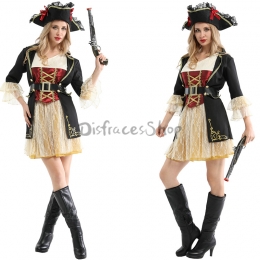 Equipo de Disfraz de Capitán Garfio para Mujer