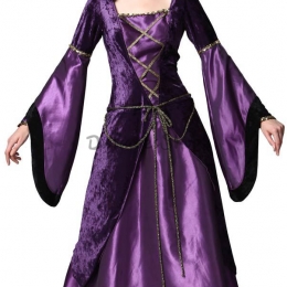 Disfraces Bruja de Halloween Reaper Ropa Morada