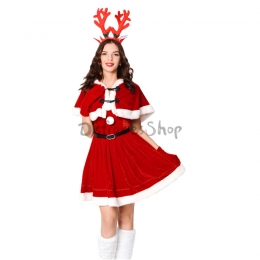 Disfraces de Navidad Precioso Traje de Capa de Reno