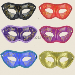 Máscara Pintada de Media Cara de Decoraciones de Halloween