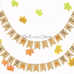 Otoño Acción de Gracias Tire de la Bandera Decoración de Vacaciones