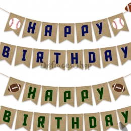 Béisbol Tira la Bandera Decoración de Vacaciones