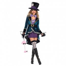 Disfraces Alicia en el País de las Maravillas Vestido de Mago de Halloween