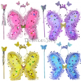 Traje de Alas de Mariposa con Decoración de Cumpleaños