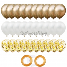 Juego de Globos de Color Sólido Decoraciones de Boda