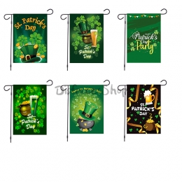 Impresión del Día de San Patricio Banderas de Jardín