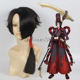 Pelucas Cosplay Onmyoji Marrón Negro