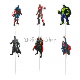 Vengadores Palillos de Dientes Cumpleaños Decoración