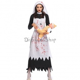 Disfraz de Monja Vampiro Aterradora para Adulto