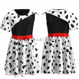 Disfraces de Cine Vestido de Cruella de Vil Cosplay para Niñas