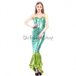 Disfraces de sirena Vestido de Tubo Superior Halloween para Adultos