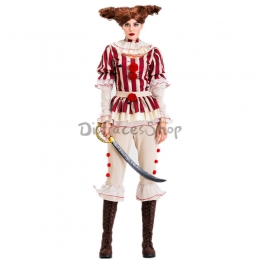 Disfraces Payaso Back To Soul Ropa Penyise de Halloween para Mujer