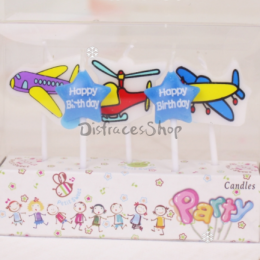 Pentagrama Avión Vela Cumpleaños Decoración