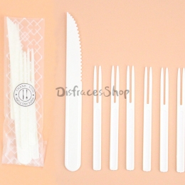 Cubiertos de Plástico Cumpleaños Decoración