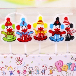 Payaso Feliz Vela Cumpleaños Decoración