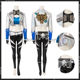 Disfraces de Anime KDA ALL OUT Akali Cosplay - Personalizado