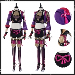 Traje Completo de Genshin Impact Kuki Shinobu Cosplay  - Personalizado