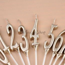 Vela Digital Color Champán Cumpleaños Decoración