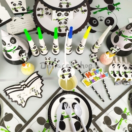 Vajilla Lindo Equipo de Impresión de Panda