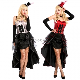 Disfraces Mago Arrastrar Vestido de Halloween para Mujer