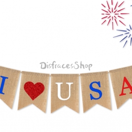Día de la Independencia Tire de la Bandera Decoración de Vacaciones