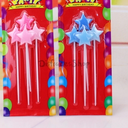 Vela de Pentagrama de Cambio Gradual Decoración de Cumpleaños