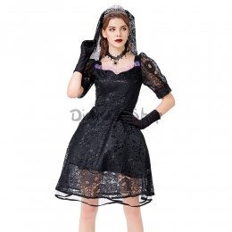 Disfraz de Novia Fantasma de Encaje Sexy para Mujer