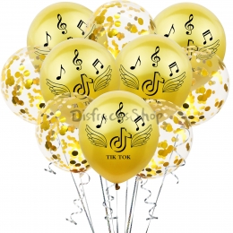 Nota Musical Conjunto de Impresión Globos de Cumpleaños